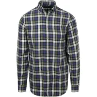 Steppin' Out Flannel Skjorte Grøn Blå måle