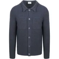 Suitable Cardigan Boiled Wool Bleu Blå Mørkeblå måle
