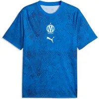 Puma Olympique de Marseille Warm-Up Jersey Men, Sport, Royal/White, XS