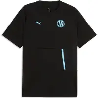 Puma Olympique de Marseille PUMATECH Pocket Tee Men, Sport, Black/Vibrant Blue, S