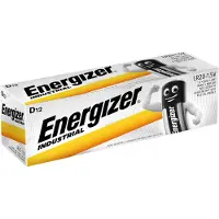 Energizer Batterier industrial alkaline d, pakke a 12 stk.