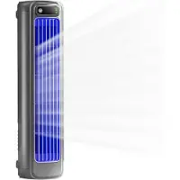 OIMG (Black-Charging, -) 12 Tommer Bærbar Bladløs Bordblæser, USB Genopladelig 5000mAh Batteri