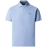 Hackett London Hackett Londontil mænd. HM5600203 Blå Slim Fit-polo med logo (XL), Casual, Bomuld, Klassisk, Korte ærmer