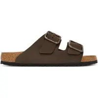 Birkenstock Birkenstocktil mænd. 1032761 Læder Sandaler Arizona Wire Buckle (Regular Pasform) brun (45), Fast, Nubuck, Ingen, Casual