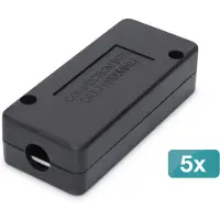 Digitus - Kabelsamlingsboks - skyllemonterbar, overflademonterbar - CAT 7 - skærmet (pakke med 5)