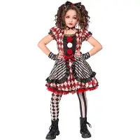 Widmann Harlekin Dukke kostume