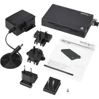 StarTech.com Et91000sm20 Netværksomformer Til Medie 2000 Mbit/s 1310 Nm Enkeltilstand Sort