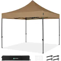 Vonroc Easy-Up Party Telt - Pavillon - 3x3 m | Beige