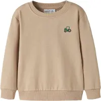Name it Sweatshirt - NmmVallen - Sesame/Tractor - - 5 år (110) - Sweatshirt