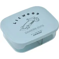 Liewood Arthur Tritan madkasse 13,5x17 cm Race cars-Beach blue