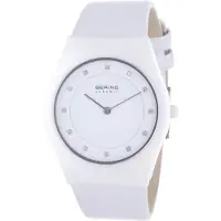 Bering 32035-659 Ceramic Hvid/Læder Ø35 mm