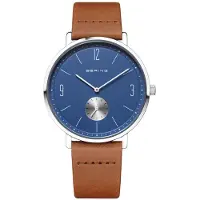 Bering 16338-507 Classic Blå/Læder Ø38 mm