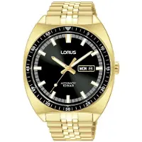Lorus RL448BX9 Classic Sort/Gul guldtonet stål Ø43 mm