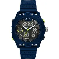 Armani Exchange Herreur AX2962 D-Bolt Grå/Gummi Ø46 mm