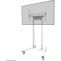NeoMounts FL55-875WH1 - Vogn med hjul - for fladt panel - motoriseret - låsbar - stål - hvid - skærmstørrelse: 55-100 - for Neomounts AV1-875BL