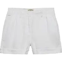Superdry Superdrytil kvinder. W7110496A Shorts Mid Rise hør hvid (24), Casual, Linned