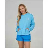 Salty Crew Tippet Fill Tech Langærmet Rash Guard Med Hætte