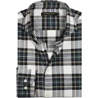 Steppin' Out Flannel Skjorte Ternet Sort Grøn åle