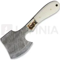 Marbles Damascus Hatchet Smooth Bone