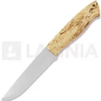 Brisa Trapper 115 kniv, Elmax flat, curly birch, firesteel