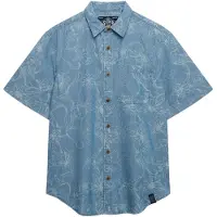 Superdry Skjorte 'VINTAGE LOOM' dueblå / hvid