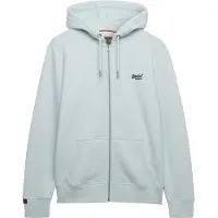 Superdry Superdrytil mænd. M2014128A Essential Logo hoodie i blå (3XL), Casual, Bomuld
