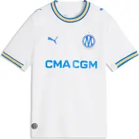 Puma Olympique de Marseille 26/27 Home Jersey Youth, Clothing, White/Royal, 13-14Y