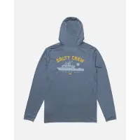 Salty Crew Overnight Hood Sunshirt Langærmet Rash Guard
