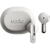 Sudio N3 true wireless in-ear-høretelefoner / earbuds med Bluetooth 5.4 og opladningsetui – Hvid
