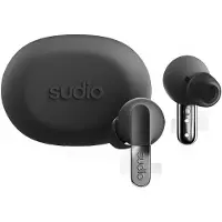 Sudio N3 Pro trådløse in-ear-høretelefoner / earbuds med ANC, Bluetooth 5.4 og opladningsetui – Sort