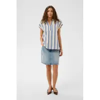Culture Bluse 'CUKapina' opal / offwhite