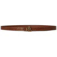 Ralph Lauren Lauren Ralph Laurentil kvinder. 412P15764002 Læderbælte med LRL-spænde i lysebrun (L), Casual