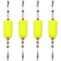 Exogio Popping Corks for Saltwater Freshwater Fishing Popper Floats Redfish Speckled Trout Sheepshead Flounder Yellow