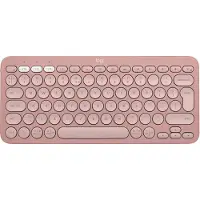 Logitech Pebble Keys 2 K380s - Tastatur - trådløs - Bluetooth LE - QWERTY - US International - tonal rose