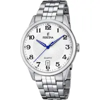 Festina Herreur F20425-1 Classic Sølvfarvet/Stål Ø43 mm