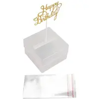 Wella Cake Money Box Set, Money Pulling Cake Making Mold,Cake ATM Money Box with Gold Glitter Happy Birthday Cake Topper