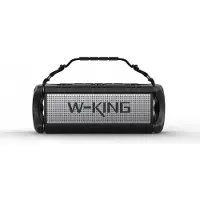 W-king D8 wireless Bluetooth speaker – black and silver