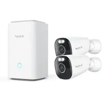 Reolink Hub med 2x Argus Eco Ultra 4K | 8MP | batteri | IP66