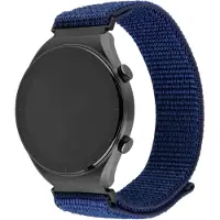 FIXED - Urrem for smart watch - nylon, quick release, 20 mm - 160-210 mm - mørkeblå