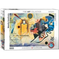 Eurographics Gelb Rot Blau af Kandinsky 1000 Piece Puzzle