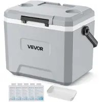 Vevor Hard Cooler, 16L bærbar køletaske, lækagesikker køleboks holder indholdet køligt i 48 timer, isolerede kummer med isopbevaring og kraftigt håndtag, ultralet til camping, koncerter, sport