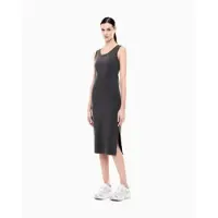 EA7 EA7til kvinder. 7W001075_AF14883 Precious grå kjole (XXS), Casual, Bomuld, Uden ærmer/stropper