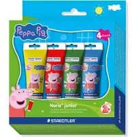 Staedtler Fingermaling - Noris Junior - 4x75 ml - Gurli Gris - - OneSize - Maling