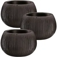 Wellhome Beton Blomsterpotte 13.6x18x18cm 3 Enheder