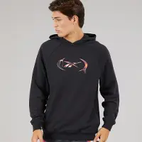 Reebok Herre Basketball Heat Wave Grafisk Hættetrøje Sort