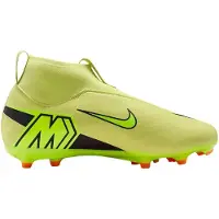 Nike Jr. Mercurial Superfly 10 Academy-high top-fodboldstøvler til flere typer underlag til mindre/større børn - grøn