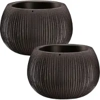 Wellhome Beton Blomsterpotte 16.1x23.8x23.8cm 2 Enheder