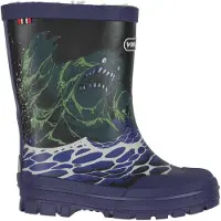 Viking Termostøvler - Jolly - Navy m. Havmonster - - 34 - Gummistøvler