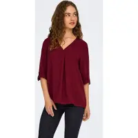 JDY Bluse 'JDYDIVYA' vinrød