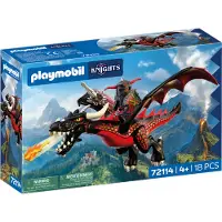 Playmobil Knights - Sort Drage - 72114 - 18 Dele - - OneSize - Klodser